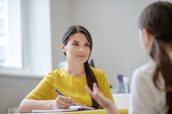Young woman consulting